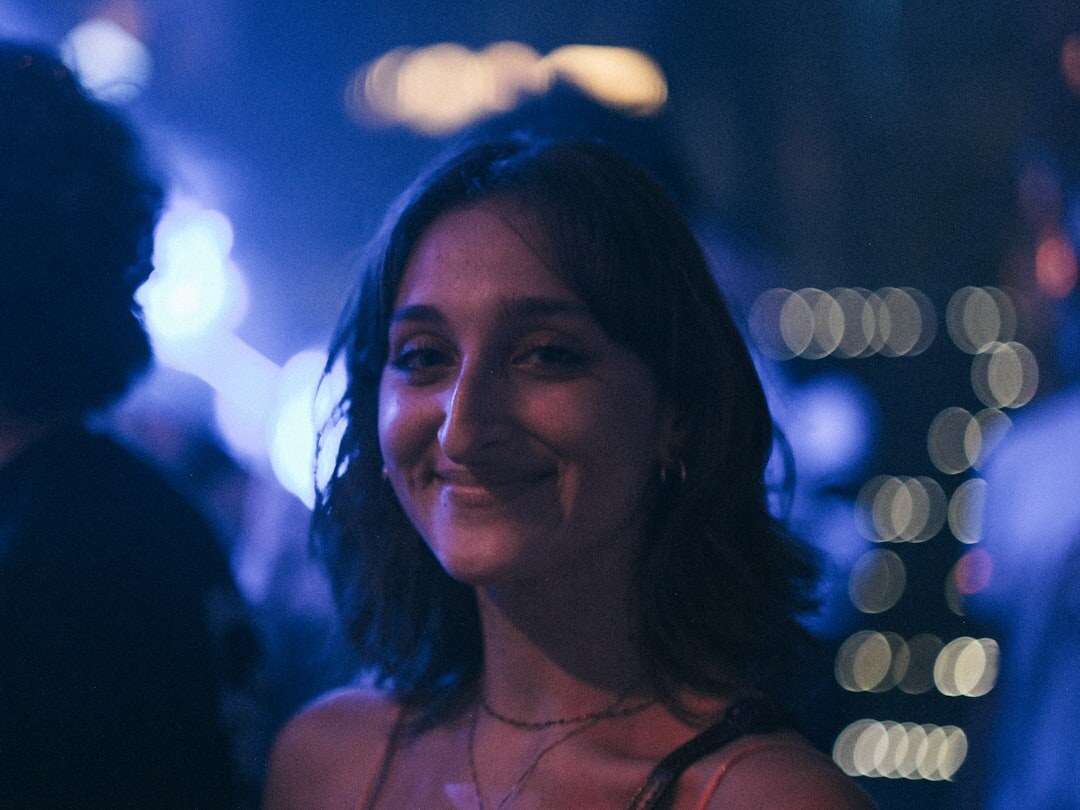 Portrait of a professional Czech female event moderator smiling